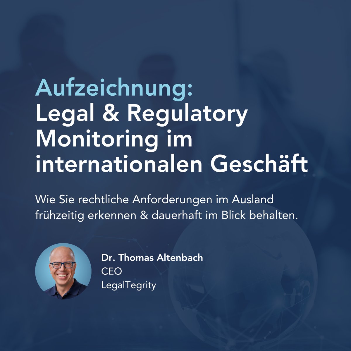 Aufzeichnung Legal & Regulatory Monitoring vom 05.05.2026