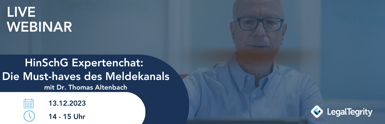 LegalTegrity Webinar vom 13.12.2023