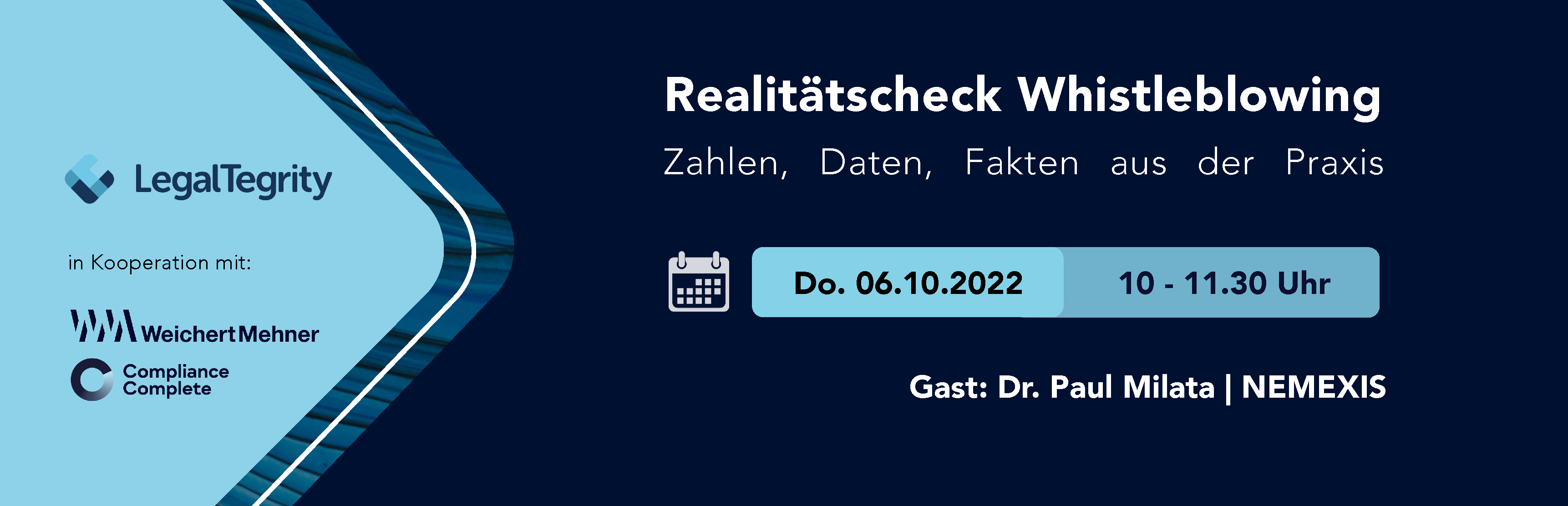 LegalTegrity Webinar Realitätscheck Whistleblowing 06.10.2022