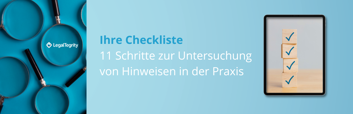 Download LegalTegrity Checkliste Untersuchung von Hinweisen